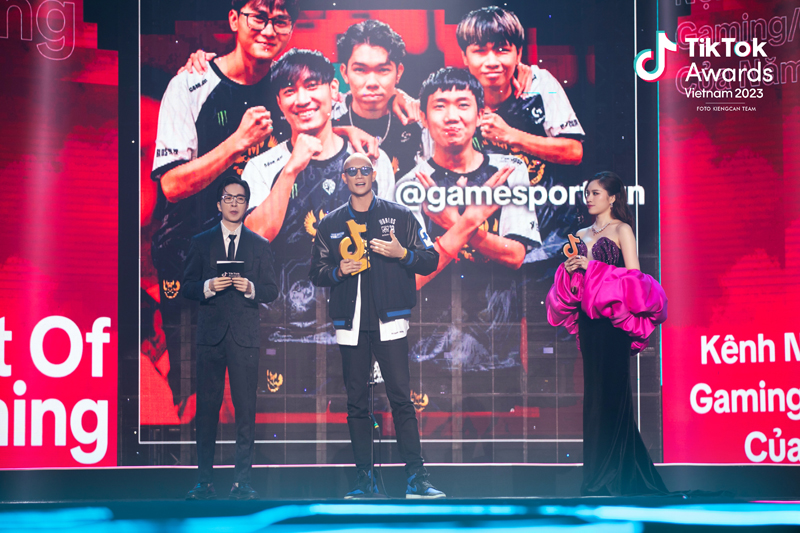 GAM chiến thắng ở hạng mục Best of Gaming/ Esports tại TikTok Awards Vietnam 2023