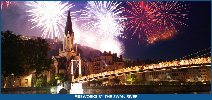 Fireworks by the Swan River