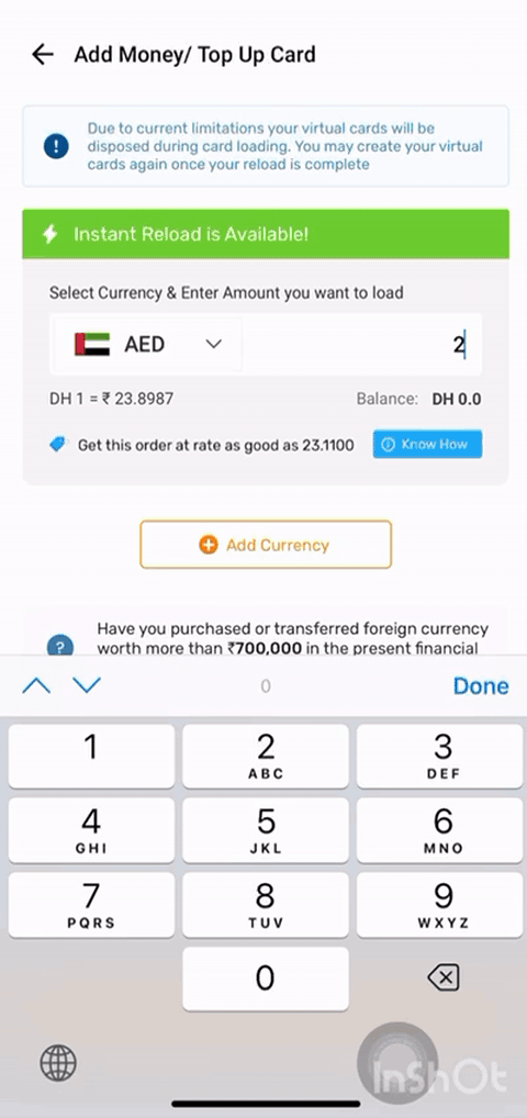 Real Time Balance Tracking