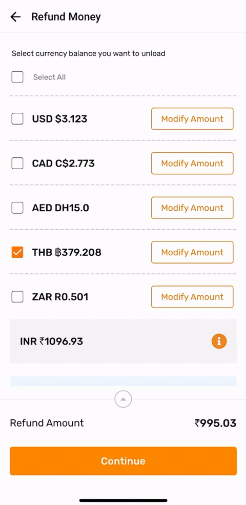 Real Time Balance Tracking