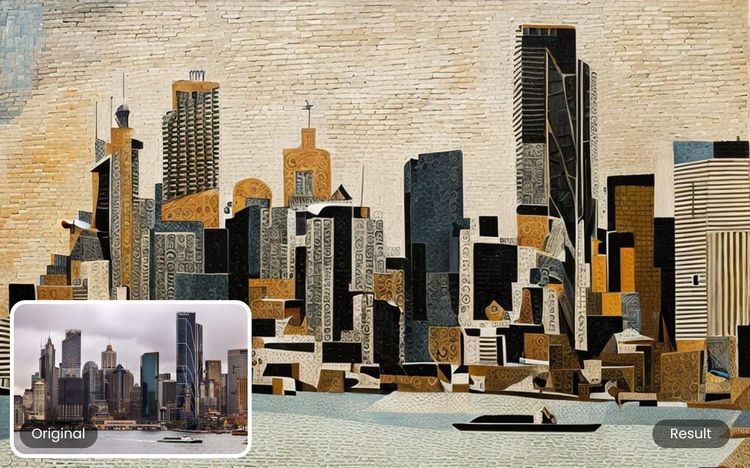 Convert Photo to Cubism with Bgrem AI Filter