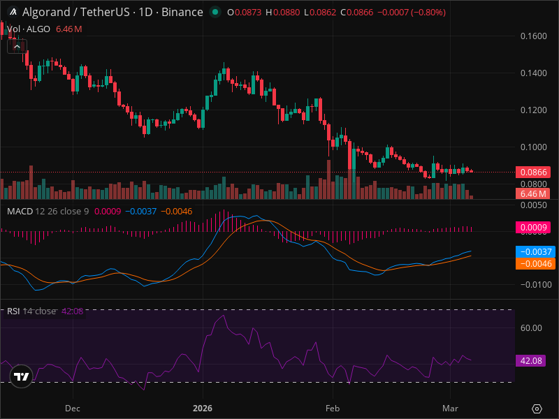 ALGO Warning: Key Support Level Being Tested Right Now