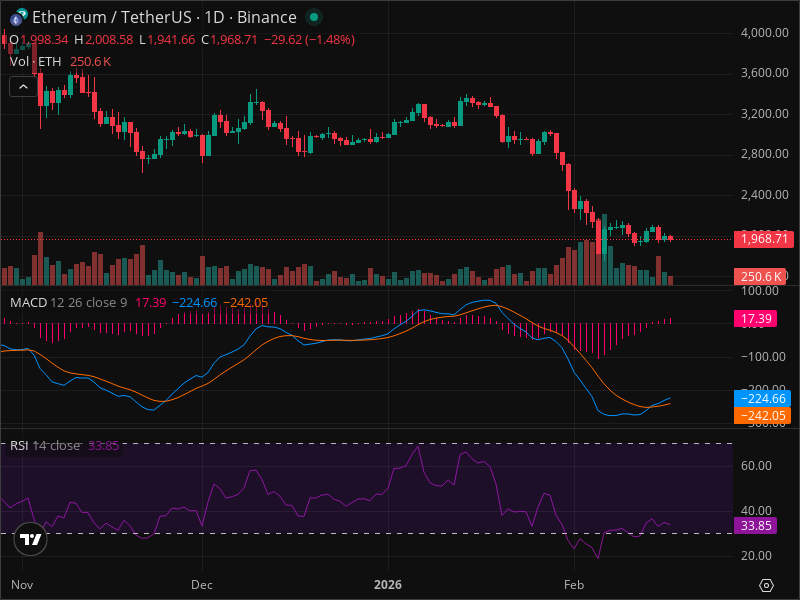 ETH Warning: Key Support Level Being Tested Right Now