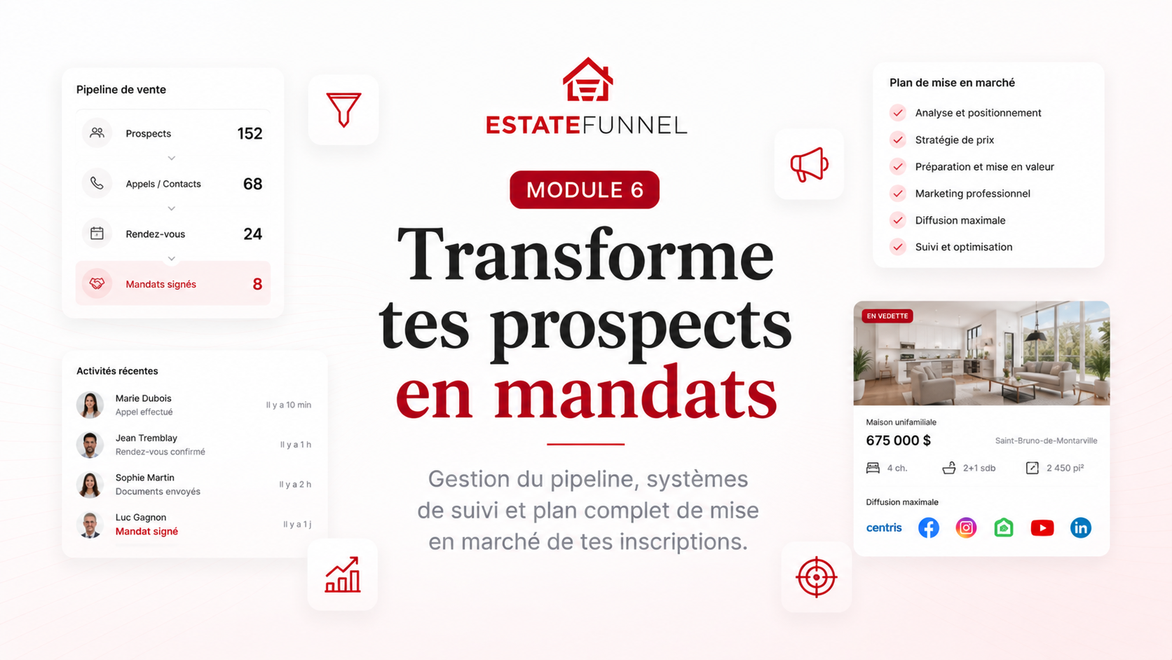 Illustration du module 6 : Transforme tes prospects en mandats