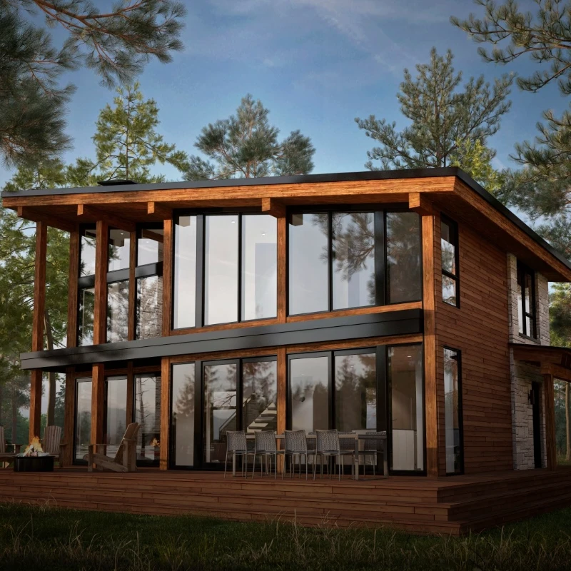 Découvrez l'élégance moderne en harmonie avec la nature à Les Éboulements