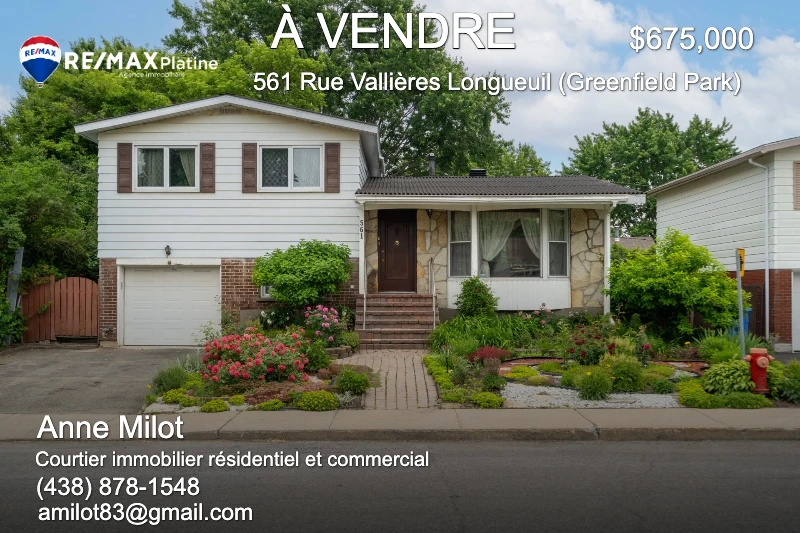 Découvrez la maison à paliers multiples de vos rêves à Longueuil : confort et charme garantis!