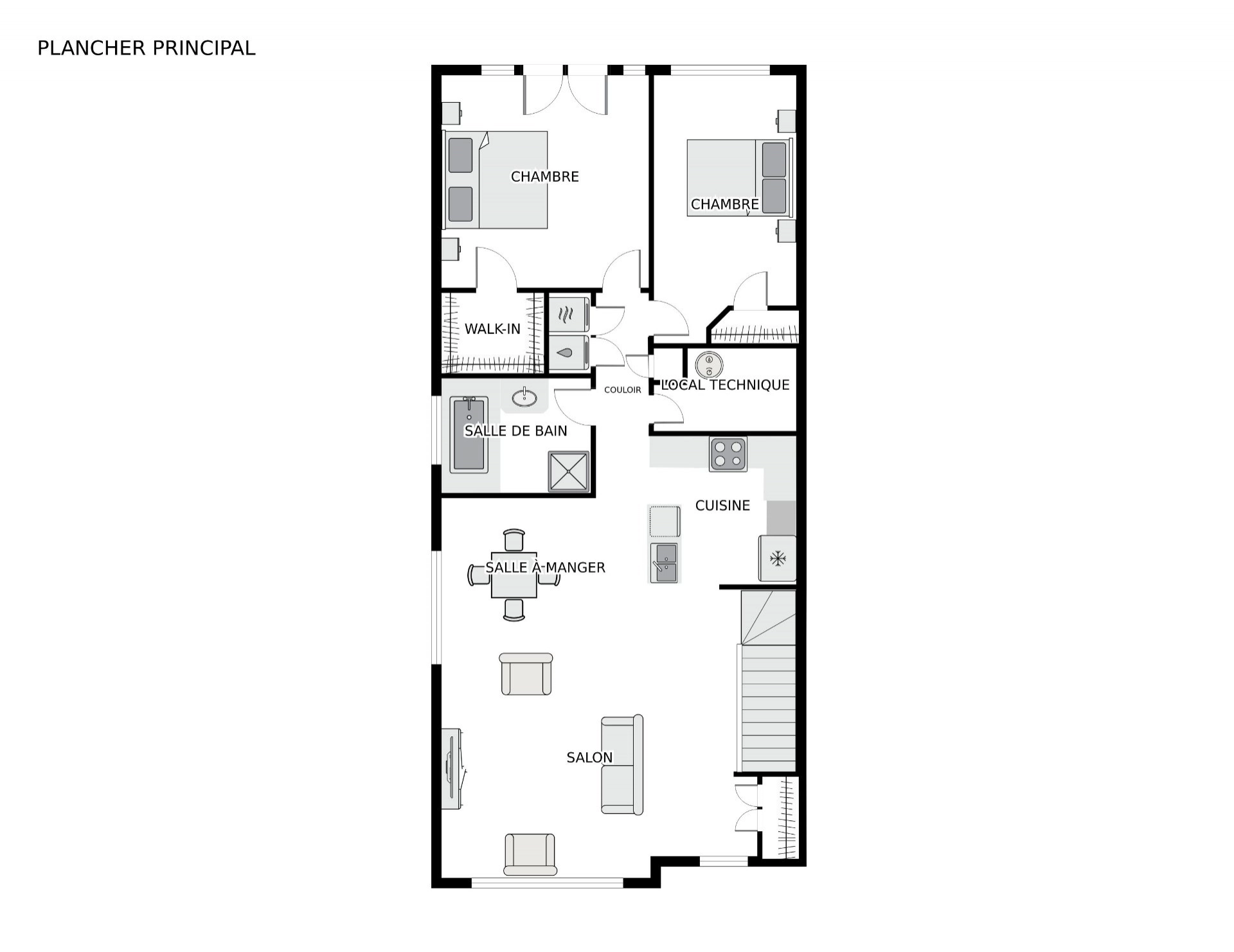 Plan du rez-de-chaussée