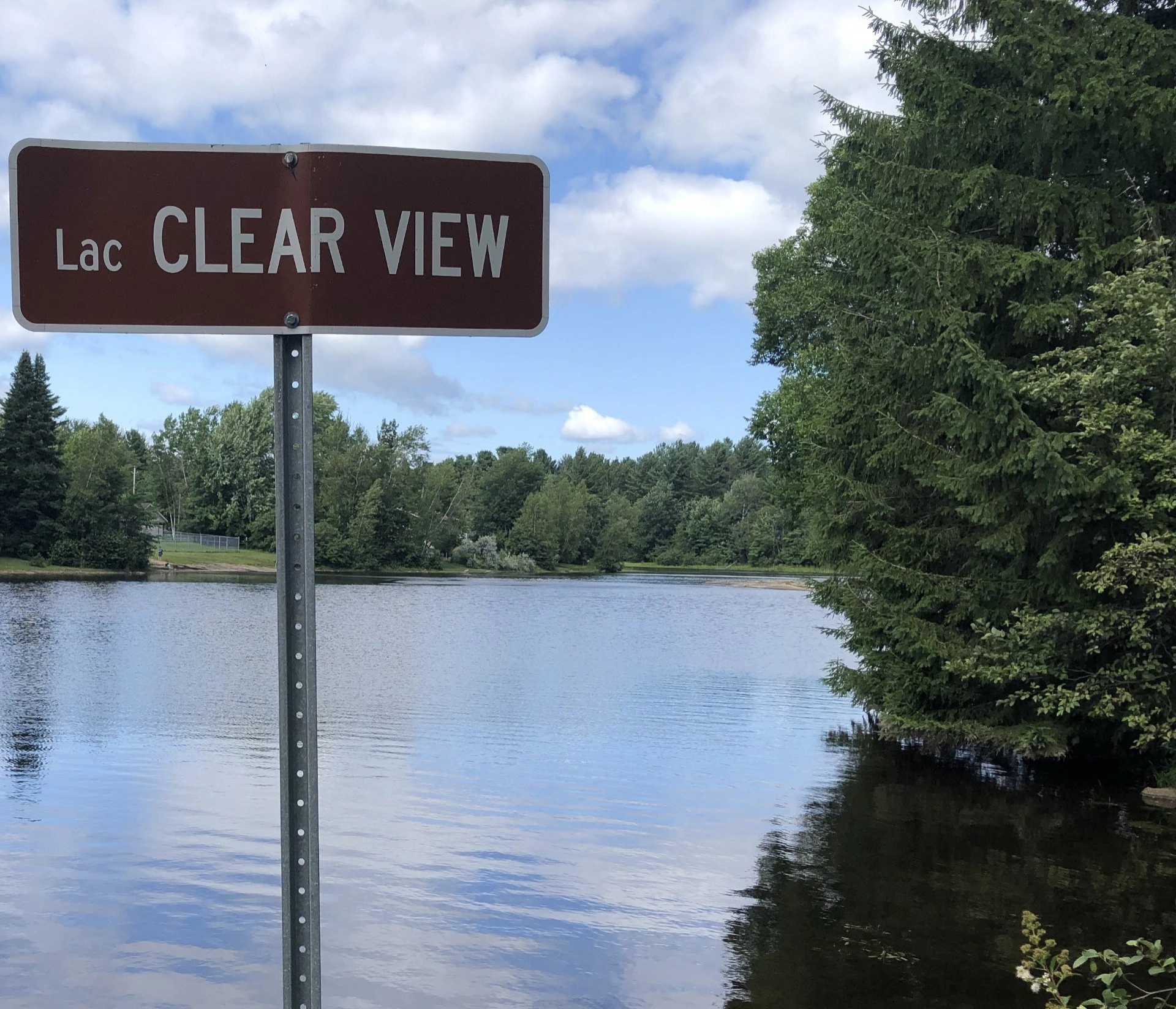 Cadre enchantant au bord du lac Clear View