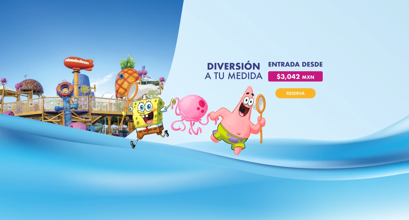 Diversión a tu medida del Parque Acuático Aqua Nick Riviera Maya de Nickelodeon