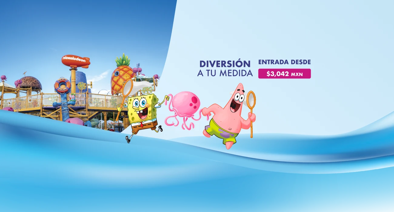 DIVERSIÓN A TU MEDIDA EN AQUA NICK RIVIERA MAYA CON GRANDES DESCUENTOS  Y PROMOCIONES EN ENTRADAS.