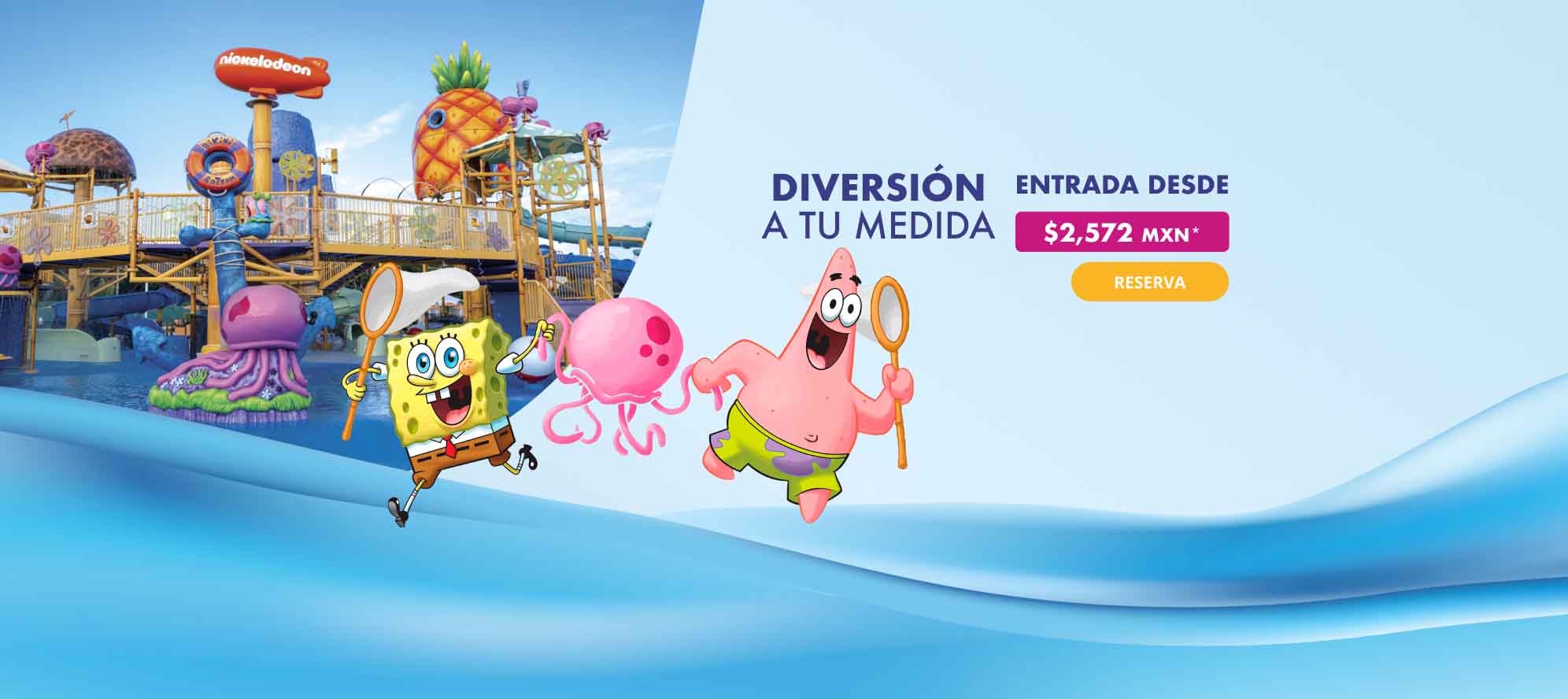 Diversión a tu medida del Parque Acuático Aqua Nick Riviera Maya de Nickelodeon