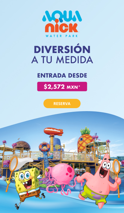 Diversión a tu medida del Parque Acuático Aqua Nick Riviera Maya de Nickelodeon