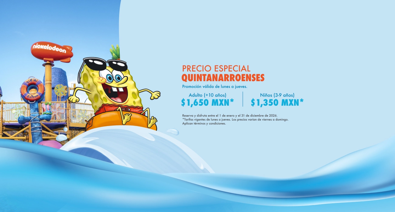 DESCUENTOS EN AQUA NICK RIVIERA MAYA PARA QUINTANARROENSES