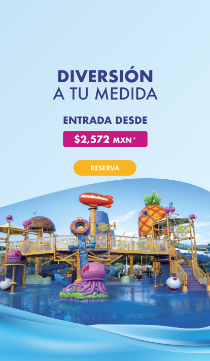 Diversión a tu medida del Parque Acuático Aqua Nick Riviera Maya de Nickelodeon