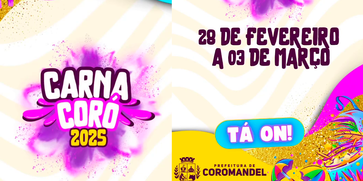 Carna Coró: confira a programação do Carnaval de Coromandel