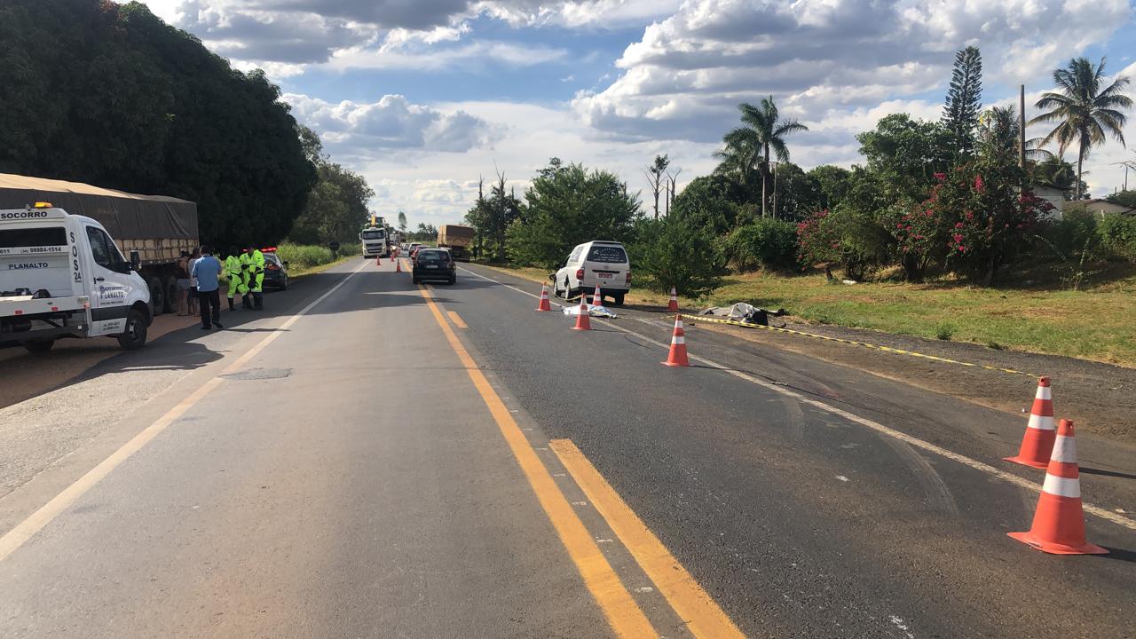 Motociclista morre em acidente na BR-365