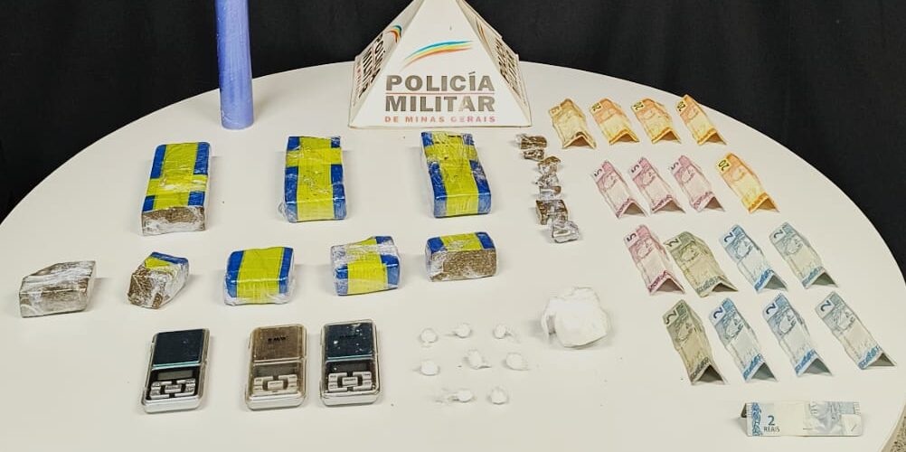 PM prende traficante com grande quantidade de drogas, em Patrocínio