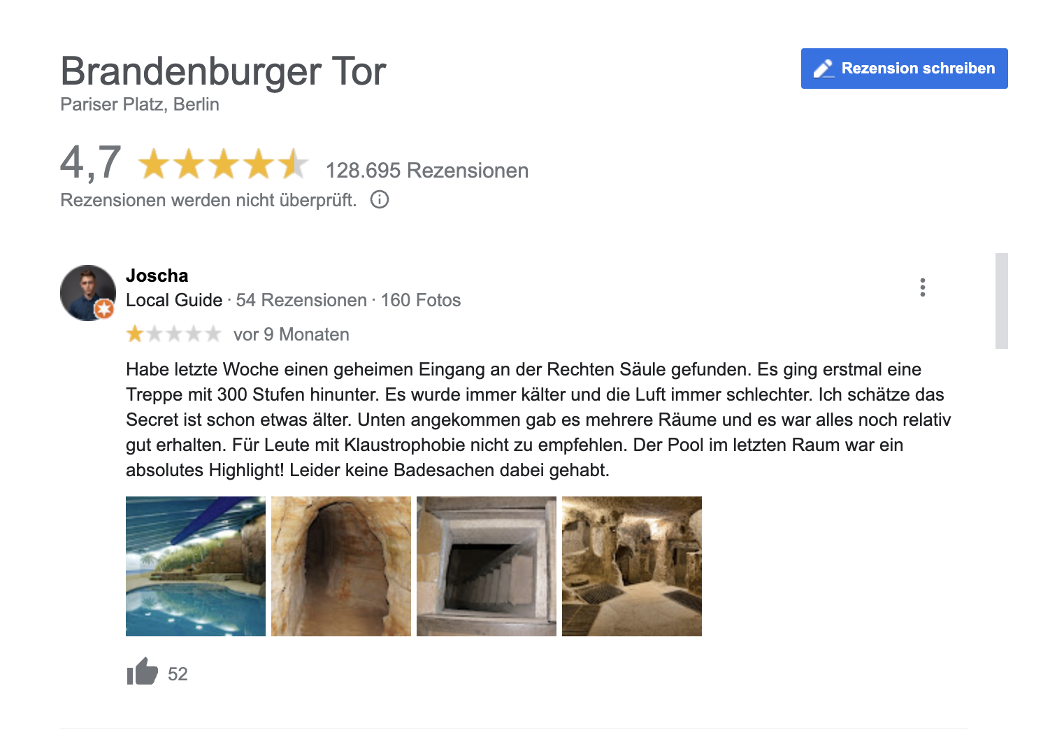 Die lustigsten Google Rezensionen t3n digital pioneers