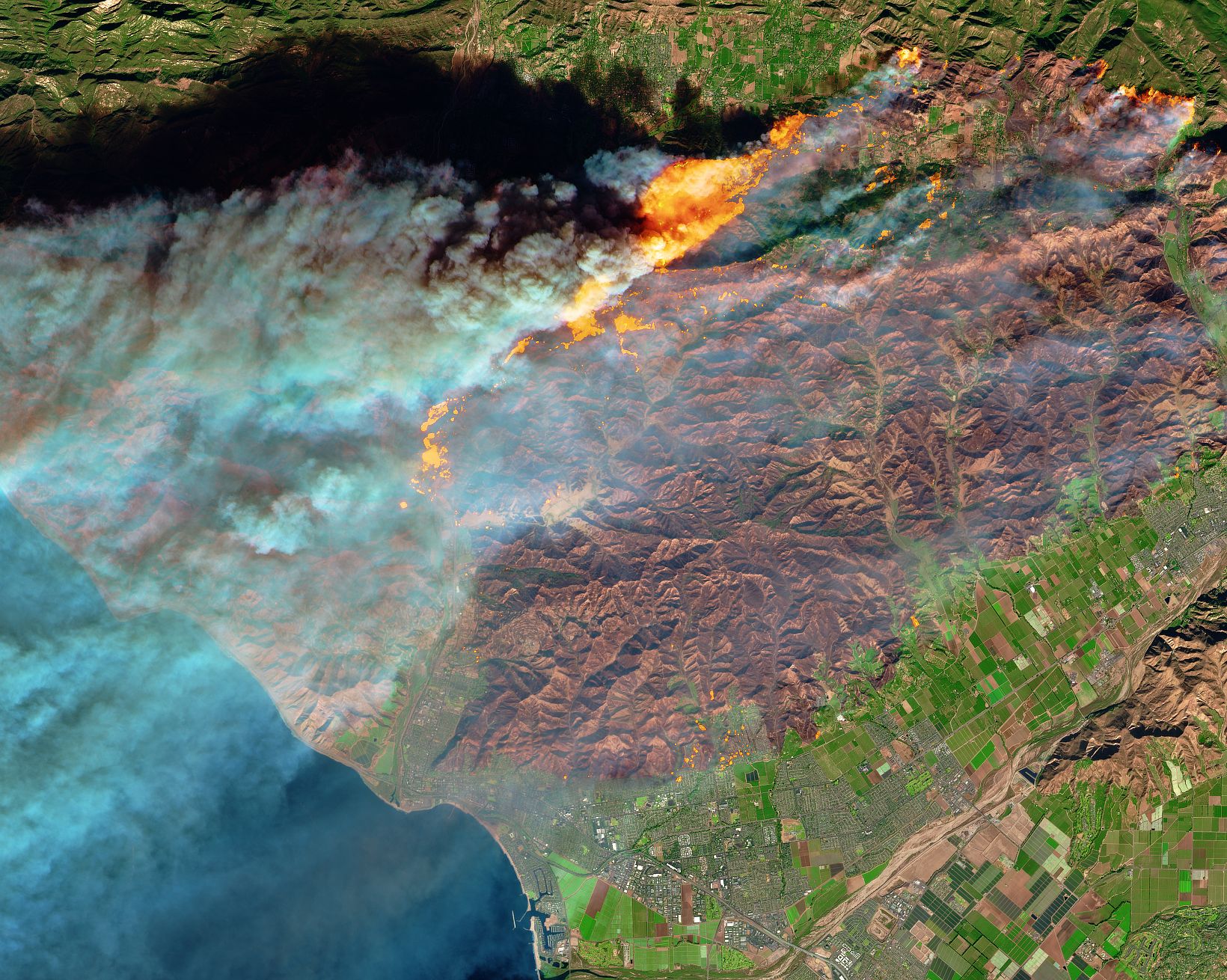 Waldbrand bei Ventura, Kalifornien