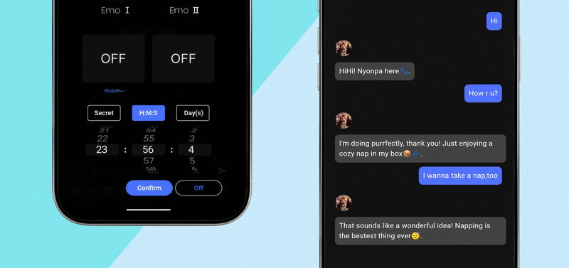 Screenshots of chat experience for Arc