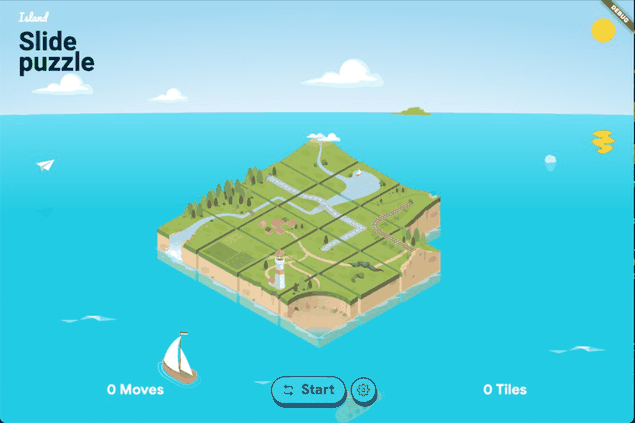 Island Slide Puzzle