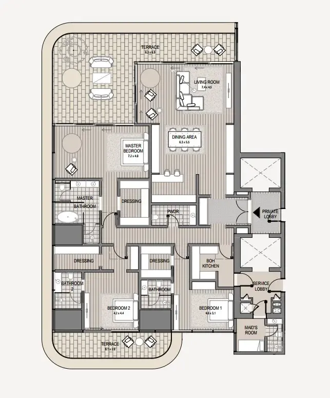 Duplex & Penthouses