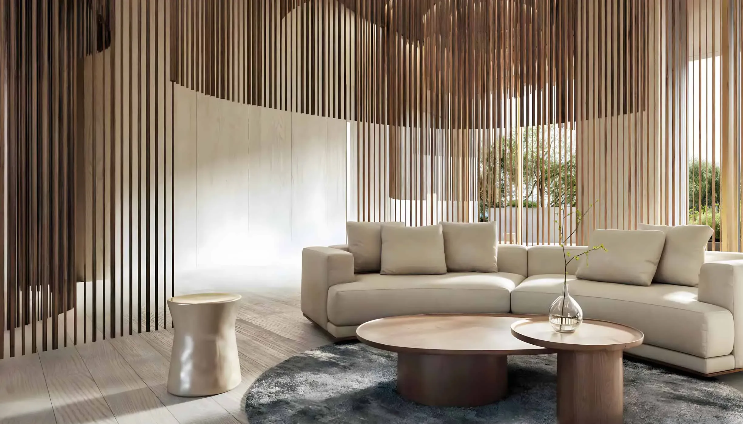 Lobby with art installations