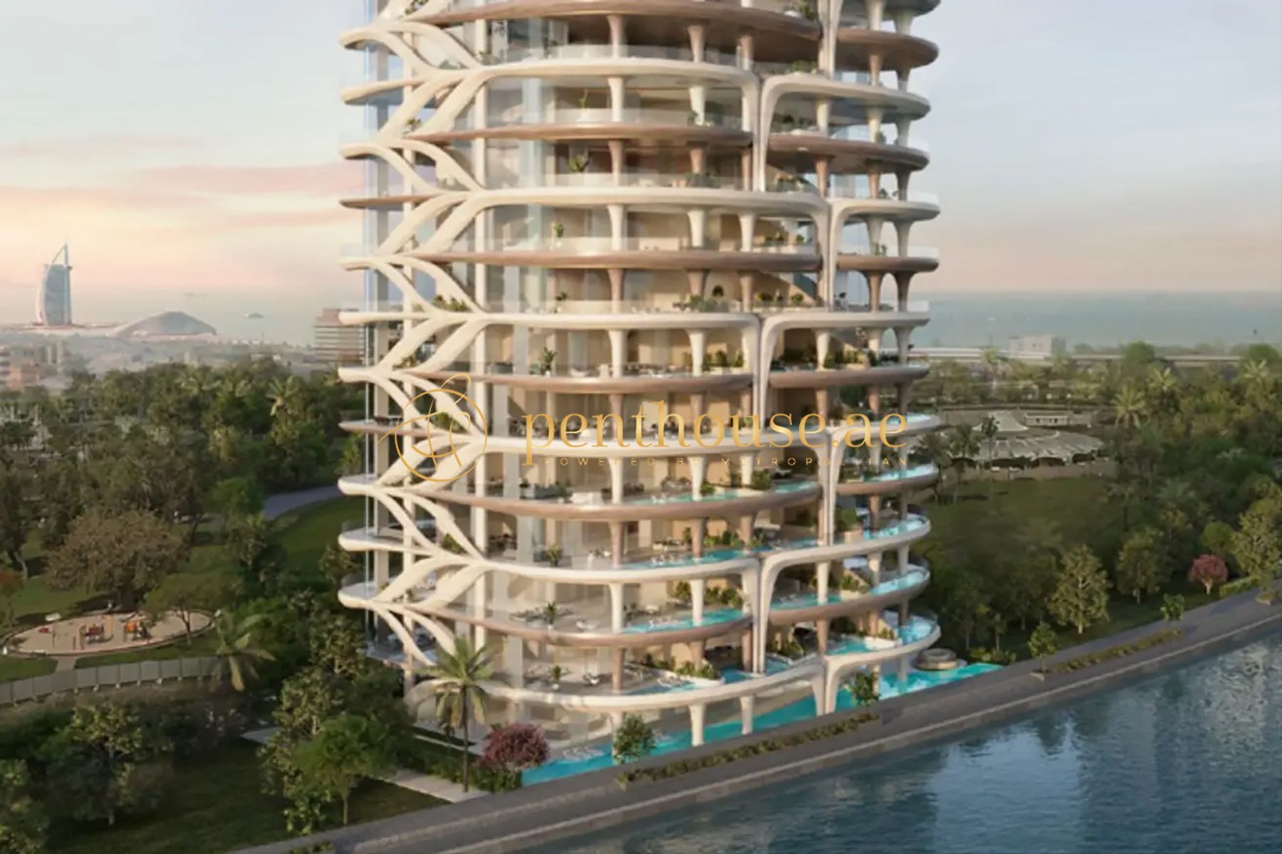 Signature Sky Home| Full Water View| 4BR + Maid's
