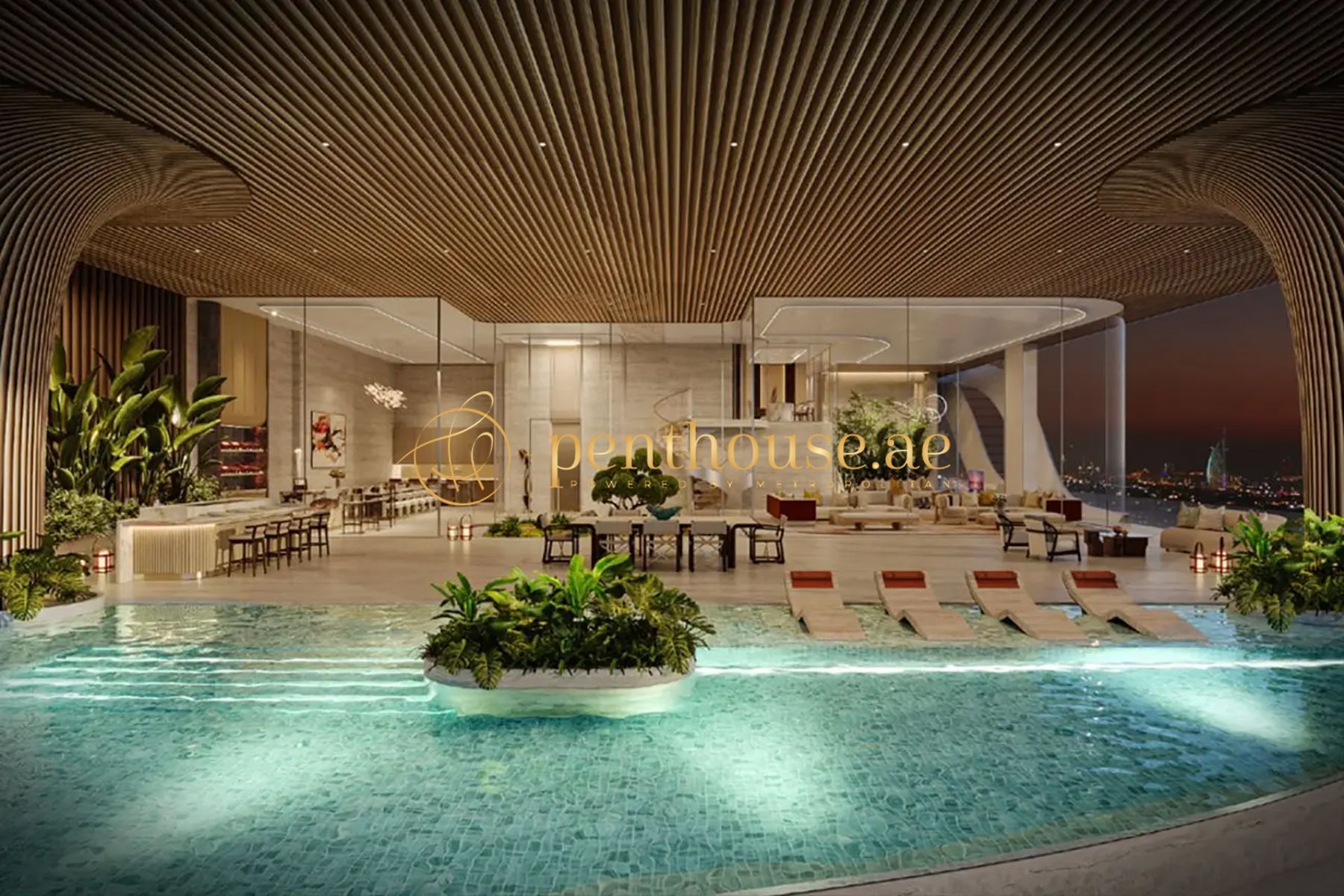 Signature Sky Home| Full Water View| 4BR + Maid's