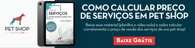 planilha COMO CALCULAR PREÇO DE VENDA DE SERVIÇOS EM PET SHOPS OU CLÍNICAS VETERINÁRIAS