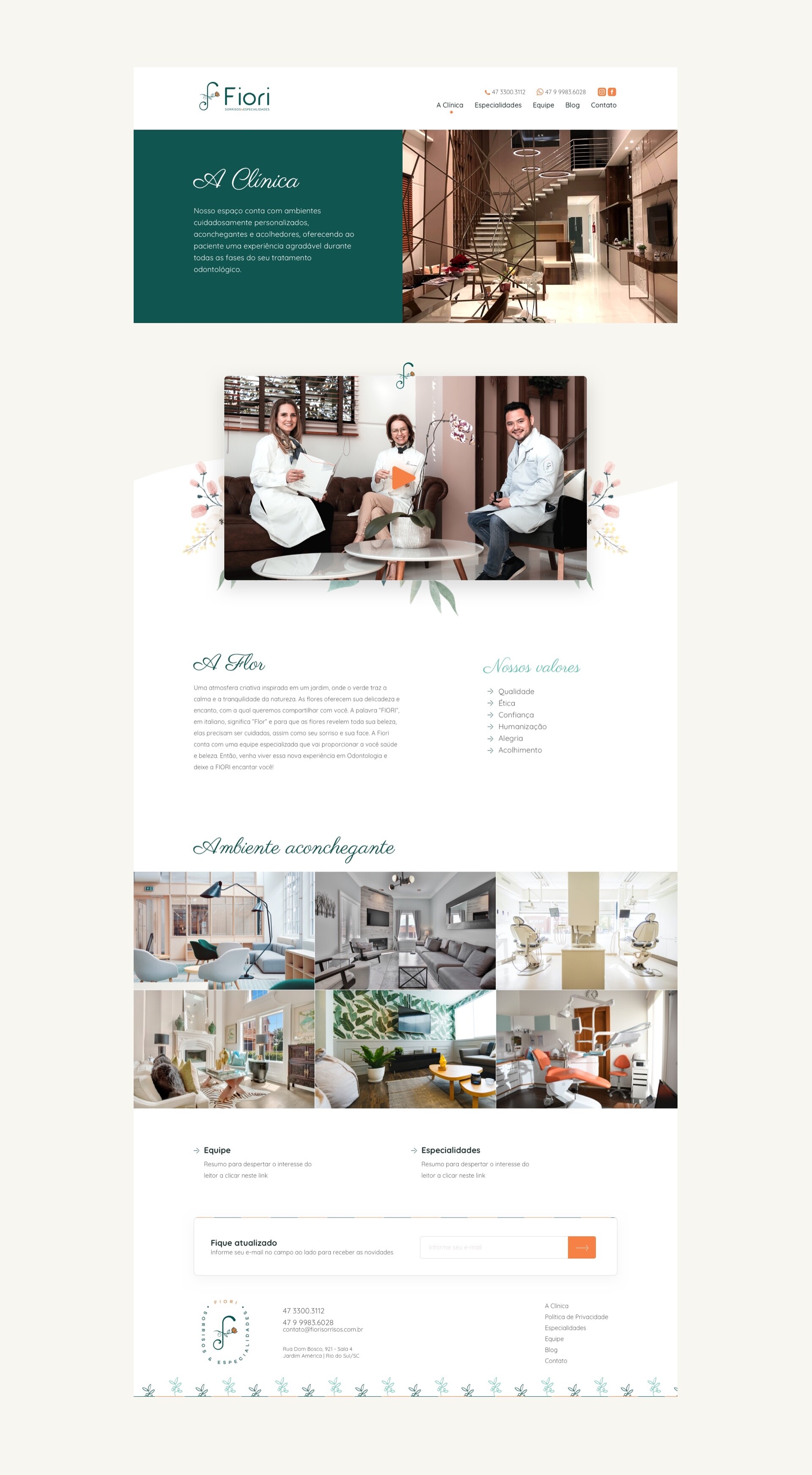 Página Clínica do Projeto de desenvolvimento de site para a empresa Fiori Odontologia.jpg Página Clínica do Projeto de desenvolvimento de site para a empresa Fiori Odontologia.jpg