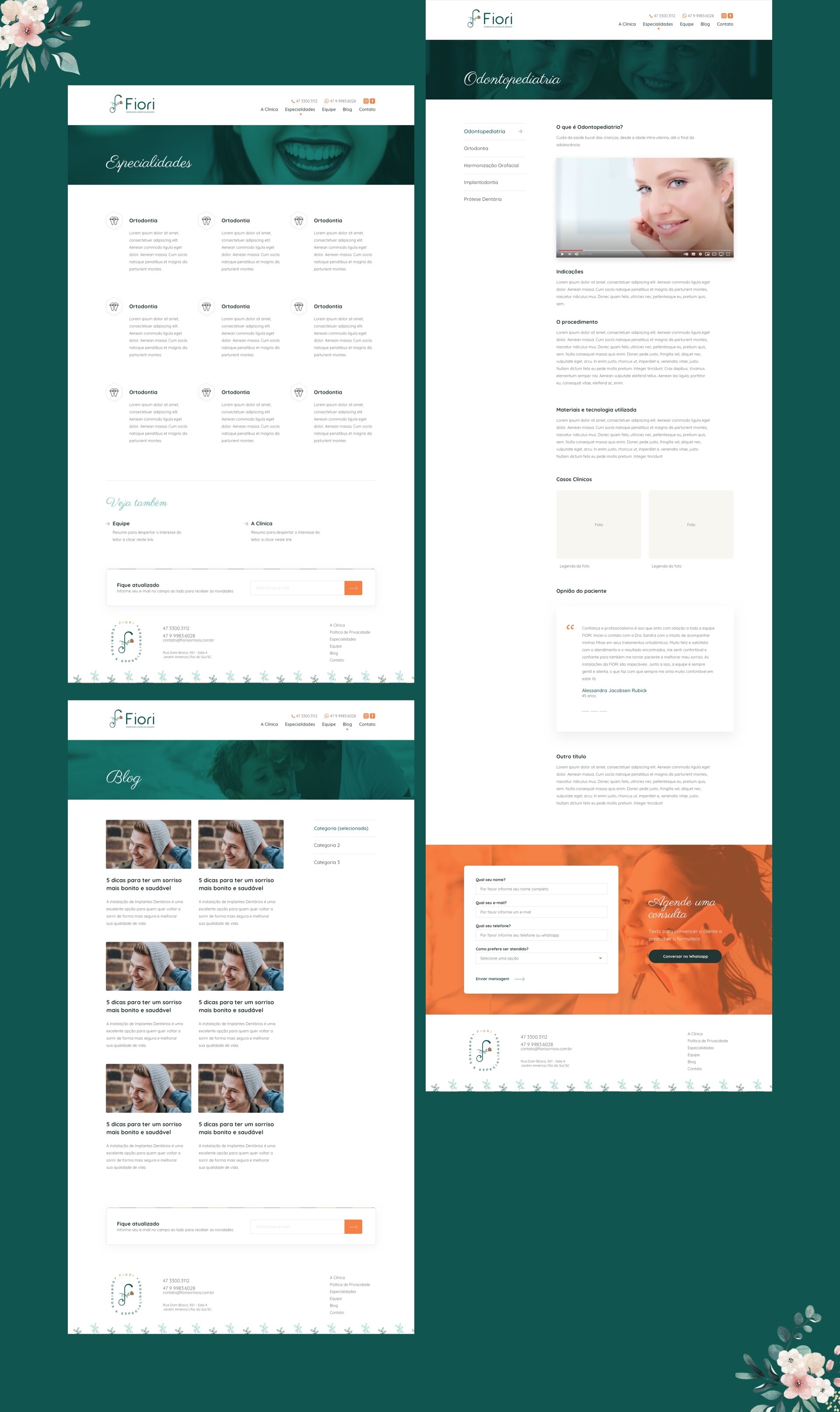 Página dos Serviços e Blog do Projeto de desenvolvimento de site para a empresa Fiori Odontologia.jpg Página dos Serviços e Blog do Projeto de desenvolvimento de site para a empresa Fiori Odontologia.jpg