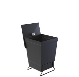 Trashcan with support