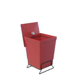 Trashcan with support