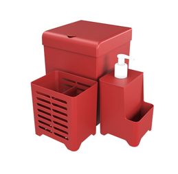 Set of 3 Sink Organizers with Box - Smile