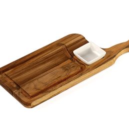 Teak Cutting Board "Cutelo" with 1 Bowl