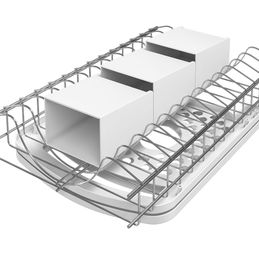 Escurridor de Platos de Dos Pisos Desmontable - Cuore