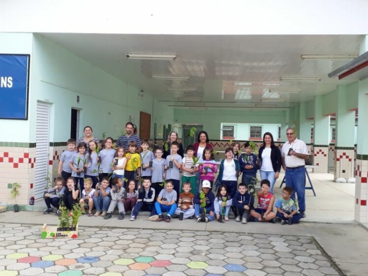 Escolas do Cooperjovem fazem plantio de árvores nativas