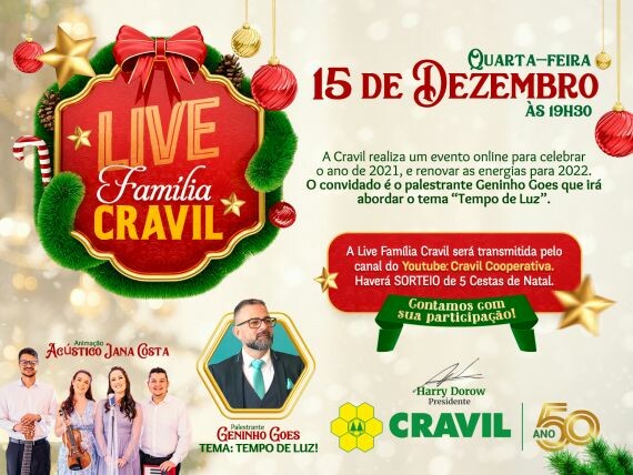 Convite: Live Família Cravil