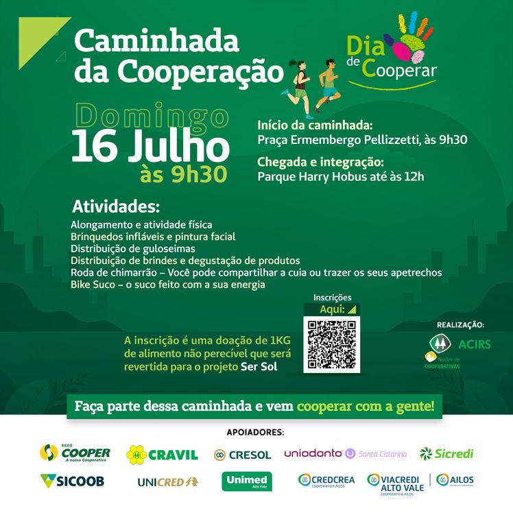 Cooperativas realizam Dia C em Rio do Sul