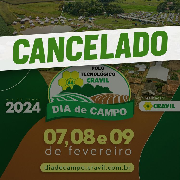 Cravil cancela Dia de Campo 2024