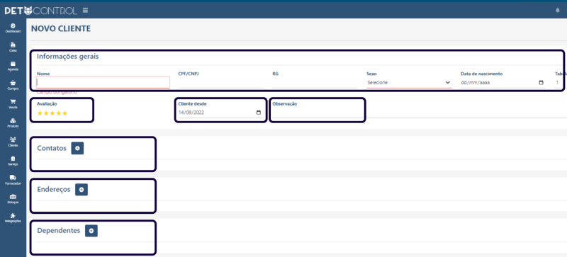 Cadastro Clientes Pet Shop - Pet Control.png