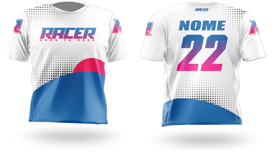 Camisa Curta Racer 01B Azul