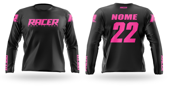 Camisa Longa Racer 15E Rosa