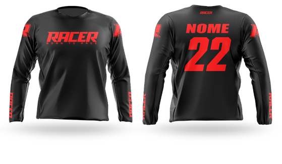 Camisa Longa Racer 15D Vermelho