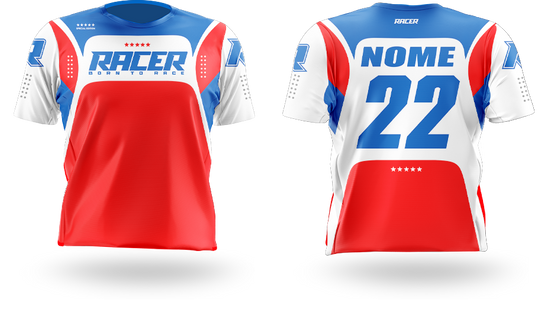 Camisa Curta Racer 03A Vermelho