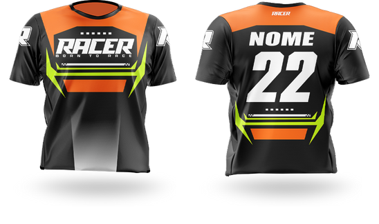 Camisa Curta Racer 26D  Laranja