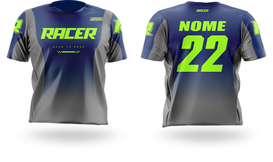 Camisa Curta Racer 11A  Verde-Flúor