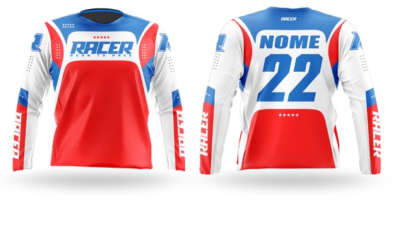 Camisa Longa Racer 03A Vermelho 