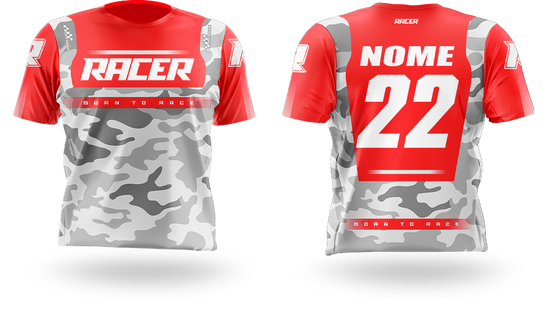 Camisa Curta Racer 04A Vermelho